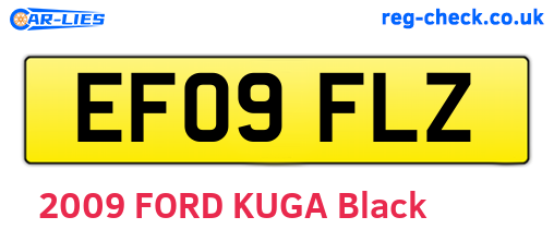 EF09FLZ are the vehicle registration plates.
