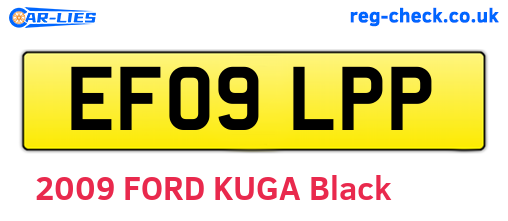 EF09LPP are the vehicle registration plates.