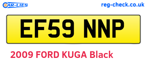 EF59NNP are the vehicle registration plates.