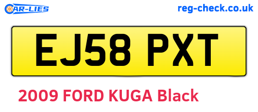 EJ58PXT are the vehicle registration plates.