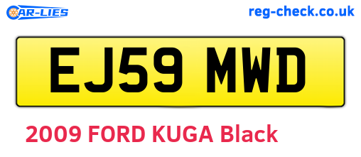 EJ59MWD are the vehicle registration plates.