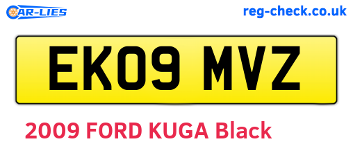 EK09MVZ are the vehicle registration plates.