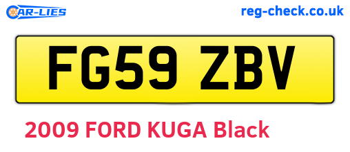 FG59ZBV are the vehicle registration plates.