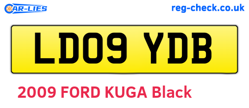 LD09YDB are the vehicle registration plates.