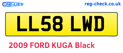 LL58LWD are the vehicle registration plates.