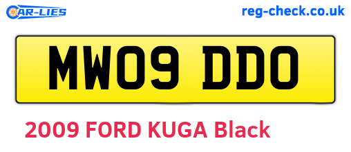 MW09DDO are the vehicle registration plates.