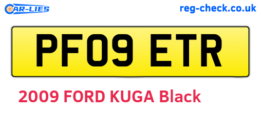 PF09ETR are the vehicle registration plates.
