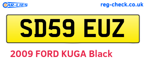 SD59EUZ are the vehicle registration plates.