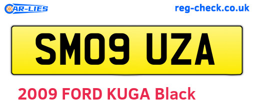 SM09UZA are the vehicle registration plates.