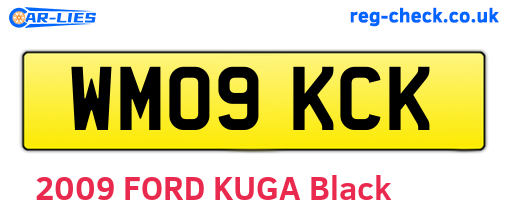 WM09KCK are the vehicle registration plates.