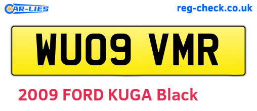 WU09VMR are the vehicle registration plates.