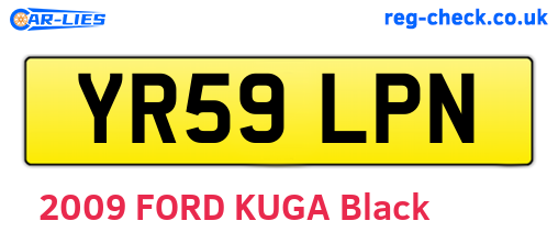YR59LPN are the vehicle registration plates.