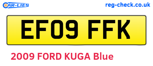 EF09FFK are the vehicle registration plates.
