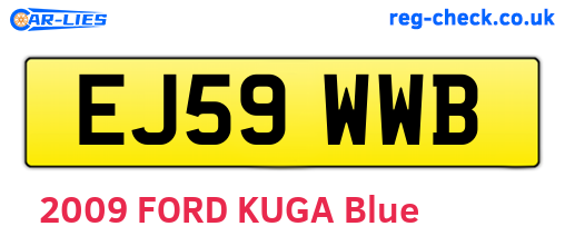 EJ59WWB are the vehicle registration plates.