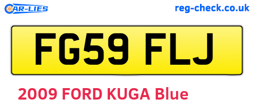 FG59FLJ are the vehicle registration plates.
