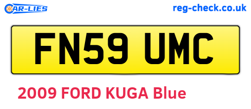 FN59UMC are the vehicle registration plates.
