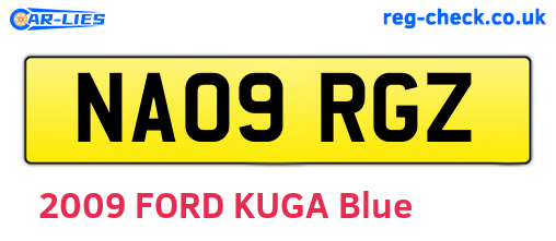 NA09RGZ are the vehicle registration plates.