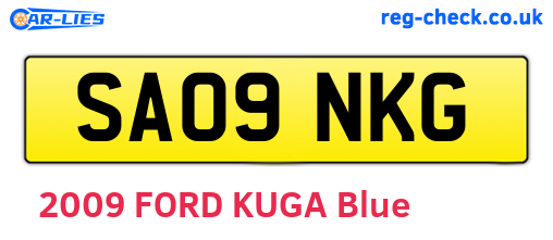 SA09NKG are the vehicle registration plates.