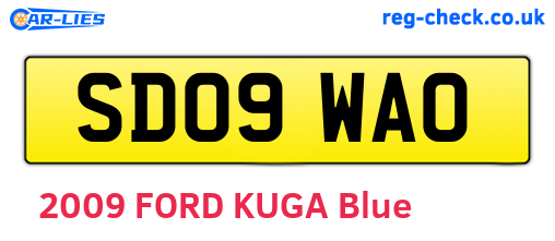 SD09WAO are the vehicle registration plates.