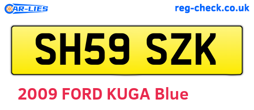 SH59SZK are the vehicle registration plates.