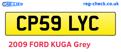CP59LYC are the vehicle registration plates.