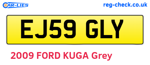 EJ59GLY are the vehicle registration plates.