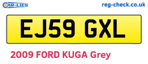 EJ59GXL are the vehicle registration plates.