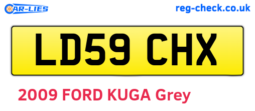 LD59CHX are the vehicle registration plates.