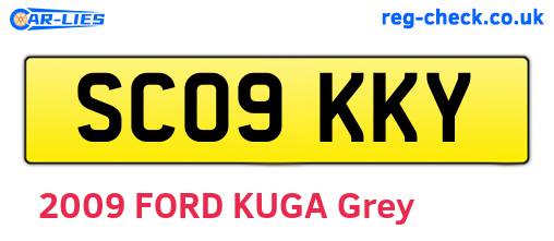 SC09KKY are the vehicle registration plates.