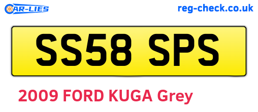 SS58SPS are the vehicle registration plates.