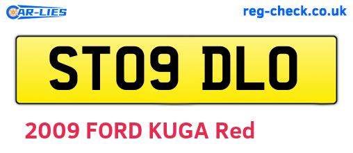 ST09DLO are the vehicle registration plates.