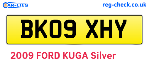 BK09XHY are the vehicle registration plates.