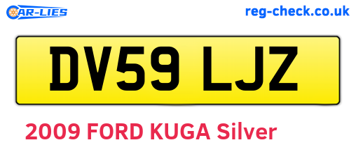 DV59LJZ are the vehicle registration plates.