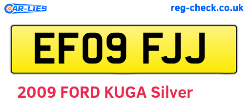 EF09FJJ are the vehicle registration plates.