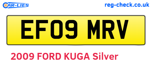EF09MRV are the vehicle registration plates.