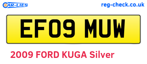 EF09MUW are the vehicle registration plates.