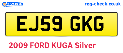 EJ59GKG are the vehicle registration plates.