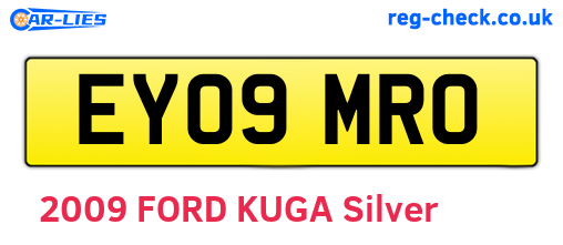 EY09MRO are the vehicle registration plates.