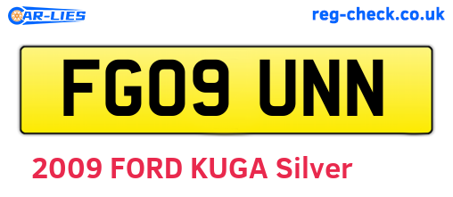 FG09UNN are the vehicle registration plates.