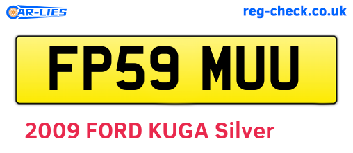 FP59MUU are the vehicle registration plates.
