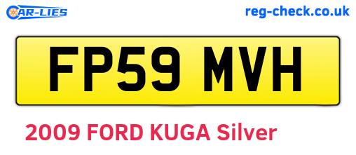 FP59MVH are the vehicle registration plates.