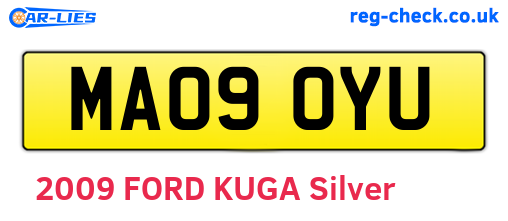 MA09OYU are the vehicle registration plates.