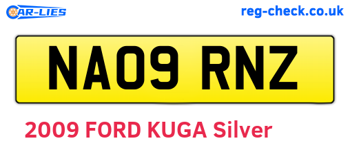 NA09RNZ are the vehicle registration plates.