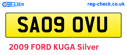 SA09OVU are the vehicle registration plates.