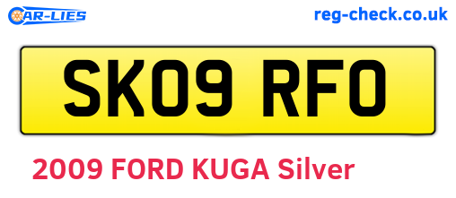 SK09RFO are the vehicle registration plates.