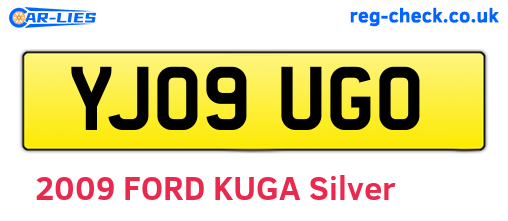 YJ09UGO are the vehicle registration plates.