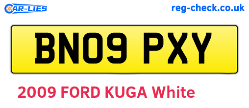 BN09PXY are the vehicle registration plates.