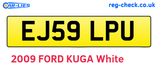 EJ59LPU are the vehicle registration plates.