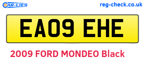 EA09EHE are the vehicle registration plates.