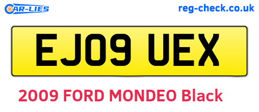 EJ09UEX are the vehicle registration plates.